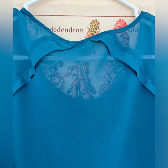 COPY - American Eagle Outfitters Teal size XL sheer pleated tank. This is so so… - Picture 5 of 7